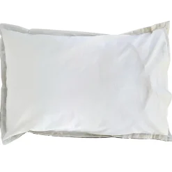 Taie d'oreiller 50x70 cm en 100% percale de coton EVERLY bleu encre