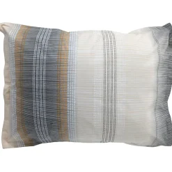 Taie d'oreiller 50x70 cm en 100% percale de coton ESTEBAN gris beige