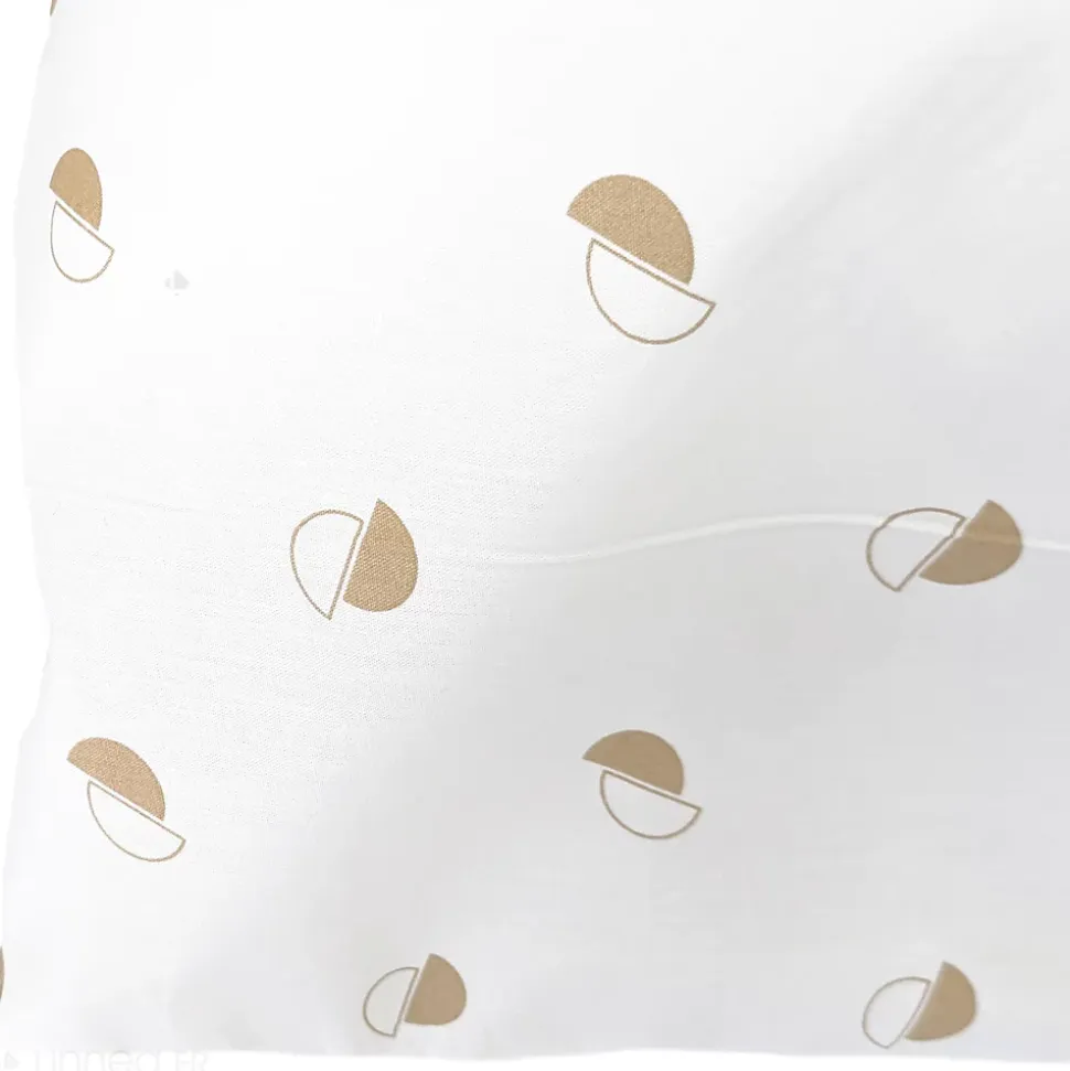 Taie d'oreiller 70x50 cm percale coton ALEX marron Moka