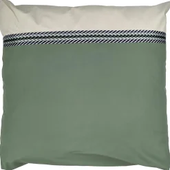 Taie d'oreiller 65x65 cm percale coton NOA vert Kaki