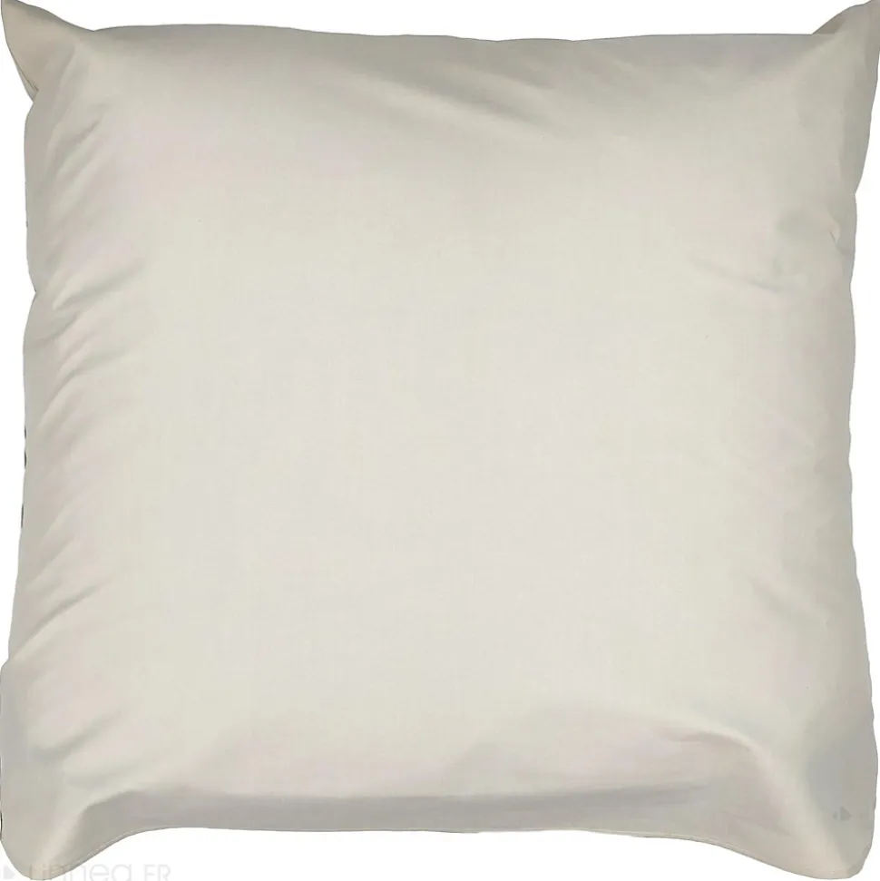 Taie d'oreiller 65x65 cm percale coton NOA vert Kaki