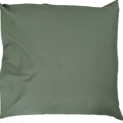 Taie d'oreiller 65x65 cm percale coton ALEX vert Kaki
