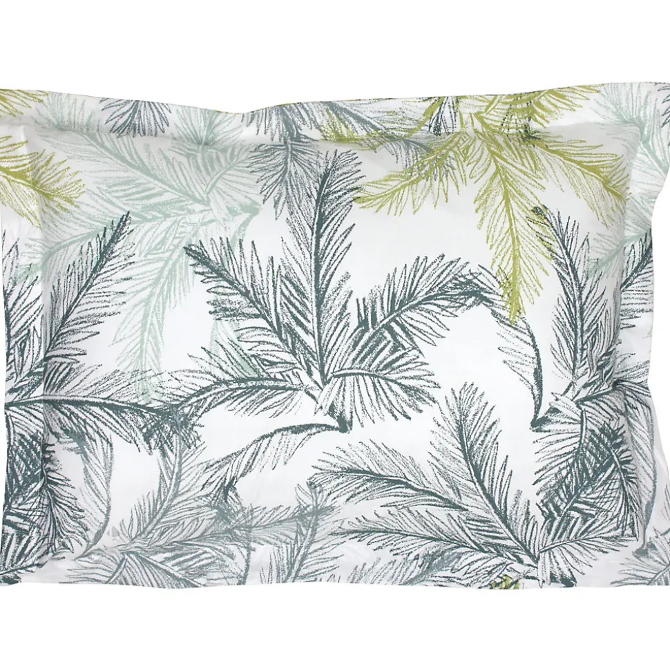 Taie d'oreiller 50x70 cm percale coton TRINIDAD mousson