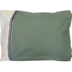 Taie d'oreiller 50x70 cm percale coton NOA vert Kaki