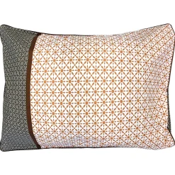 Taie d'oreiller 50x70 cm percale coton longues fibres GABIN marron