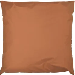 Taie d'oreiller 65x65 cm percale en coton MACASSAR Cognac