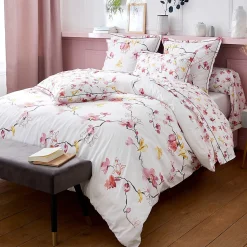 Taie d'oreiller 65x65 cm percale coton ELISA Rose