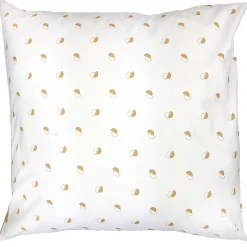 Taie d'oreiller 65x65 cm percale coton ALEX marron Moka