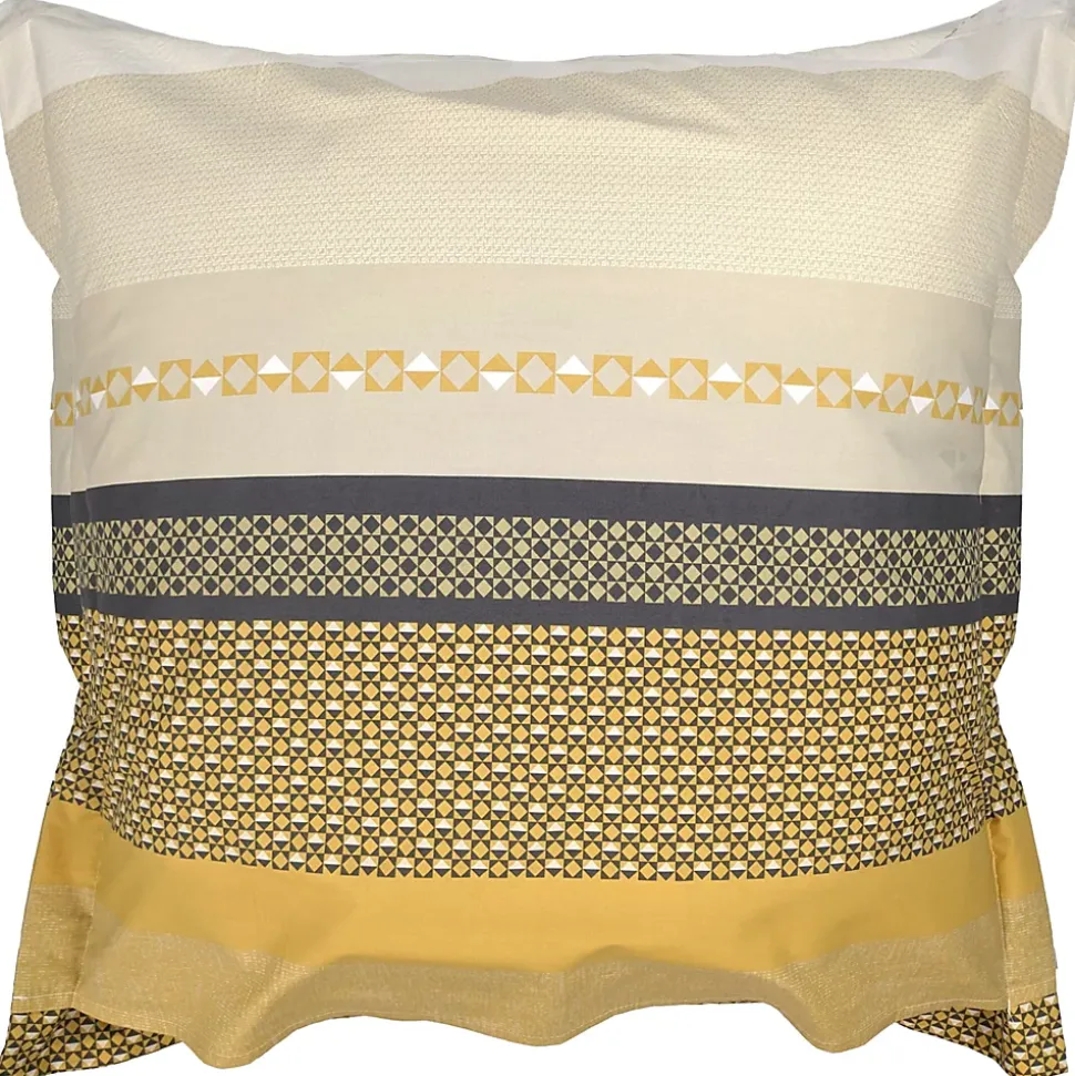 Taie d'oreiller 65x65 cm percale coton MARLOW Miel