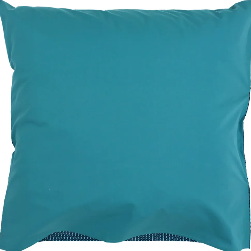 Taie d'oreiller 65x65 cm percale de coton GUSTAV vert Emeraude