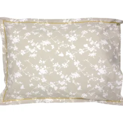 Taie d'oreiller 70x50 cm percale coton BEL AMOUR jaune