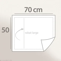 Taie d'oreiller 70x50 cm percale coton BEL AMOUR jaune