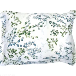 Taie d'oreiller 50x70 cm satin de coton ANGÈLE vert tilleul