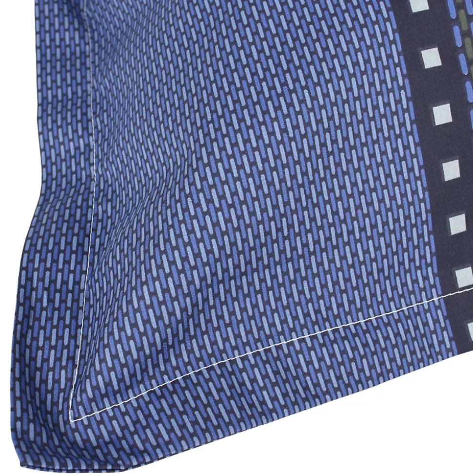 Taie d'oreiller 70x50 cm satin de coton ENZO bleu