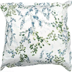 Taie d'oreiller 65x65 cm satin de coton ANGÈLE vert tilleul