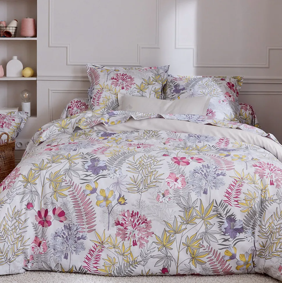 Taie d'oreiller 50x70 cm satin de coton ANAÏS multicolore