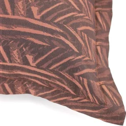 Taie d'oreiller 65x65 cm Satin de coton OPERA Marron foncé