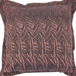 Taie d'oreiller 65x65 cm Satin de coton OPERA Marron foncé