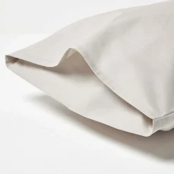 Taies d'oreiller enfant gris 100% coton égyptien 200 fils, 40x60 cm, lot de 2 - HOMESCAPES