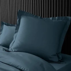 Taies d'Oreiller Percale 63x63 bleu