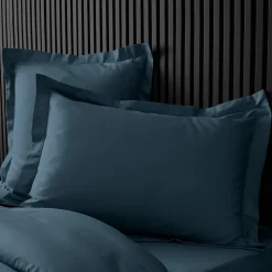 Taies d'Oreiller Percale 50x70 cm bleu