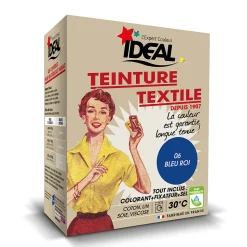 Teinture textile vintage bleu roi Idéal 350g