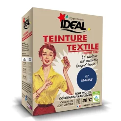 Teinture textile vintage bleu marine Idéal 350g