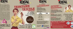 Teinture textile vintage chocolat Idéal 350g