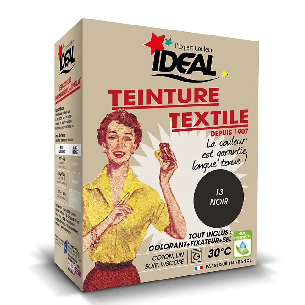 Teinture textile vintage noir Idéal 350g