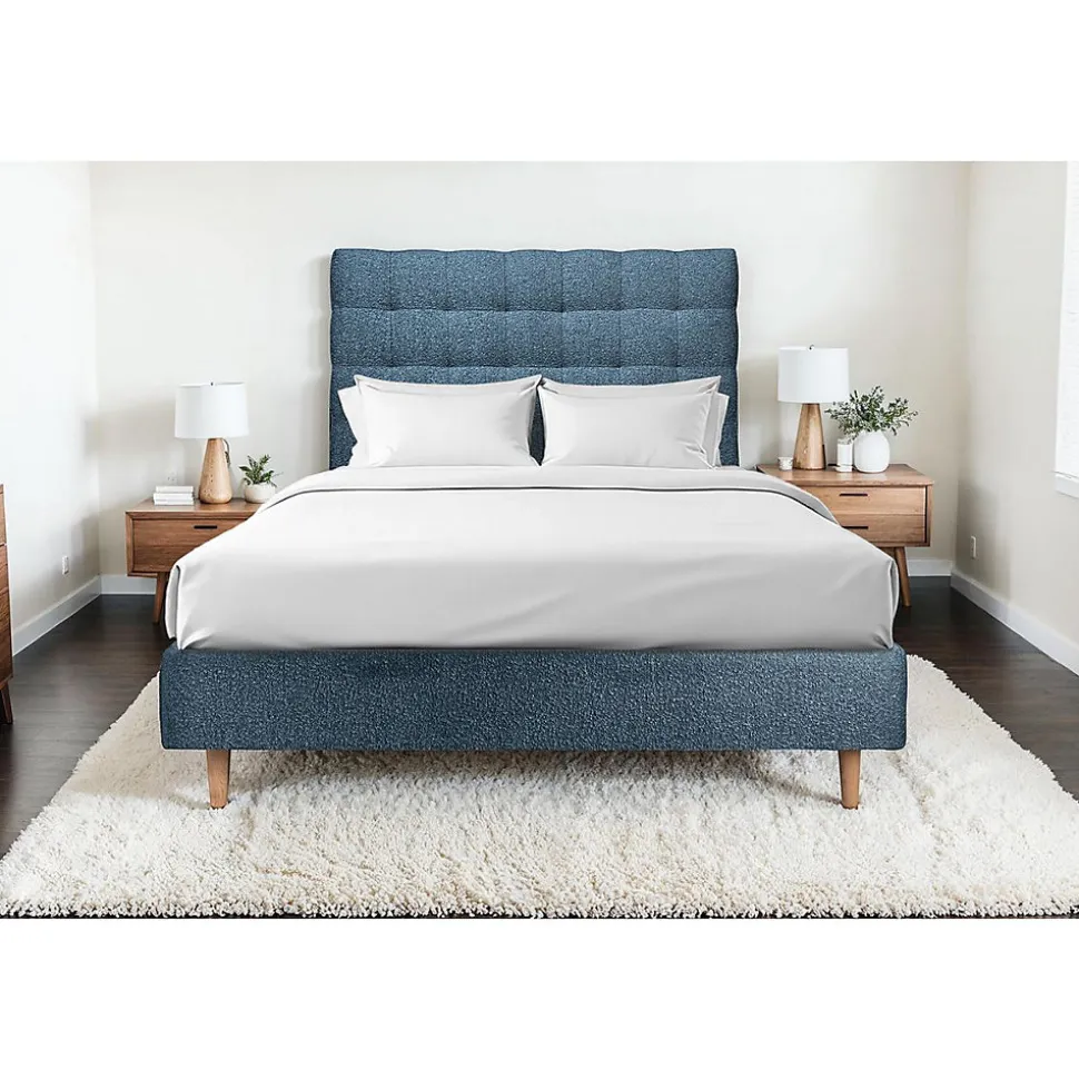 Tete de lit Capitonnée Bouclette - A poser au sol