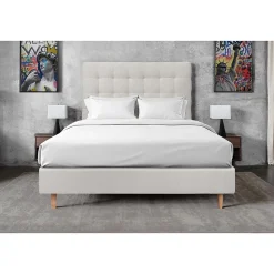 Tete de lit Capitonnée Velours - A poser au sol