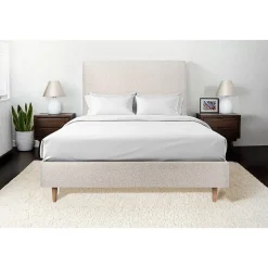 Tete de lit tapissier Bouclette - A poser au sol