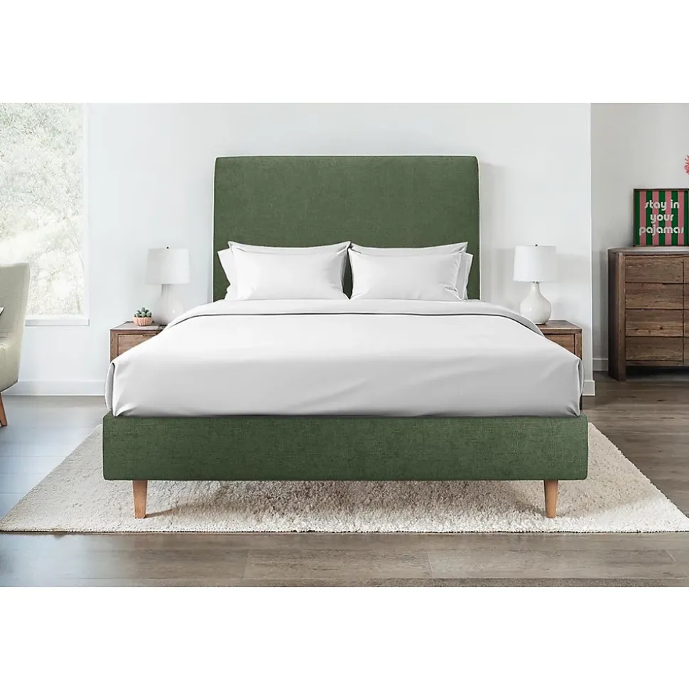 Tete de lit tapissier Tissu - A poser au sol