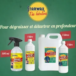 The fabulous Vinaigre blanc 9,5° Starwax 1L