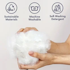 The White Stone Couette 4 Saisons avec Clips 140x200 cm