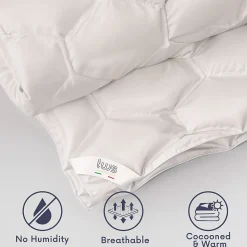 The White Stone Couette Toutes Saisons 210x240 cm 250 g