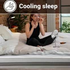 The White Stone Matelas à ressorts ensachés et mémoire 120x190 20 cm