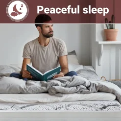 The White Stone Matelas en Mousse à Mémoire de Forme 115x185 cm Hauteur 27 cm