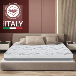 The White Stone Matelas en Mousse à Mémoire de Forme 165x210 cm Hauteur 27 cm