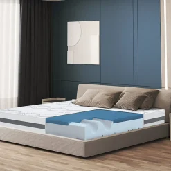The White Stone Matelas en Mousse à Mémoire de Forme 95x210 cm Hauteur 22 cm