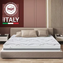 The White Stone Matelas en Mousse à Mémoire de Forme 120x205 cm Hauteur 27 cm