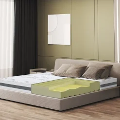 The White Stone Matelas Orthopédique 120x185 cm Fermeté Moyenne