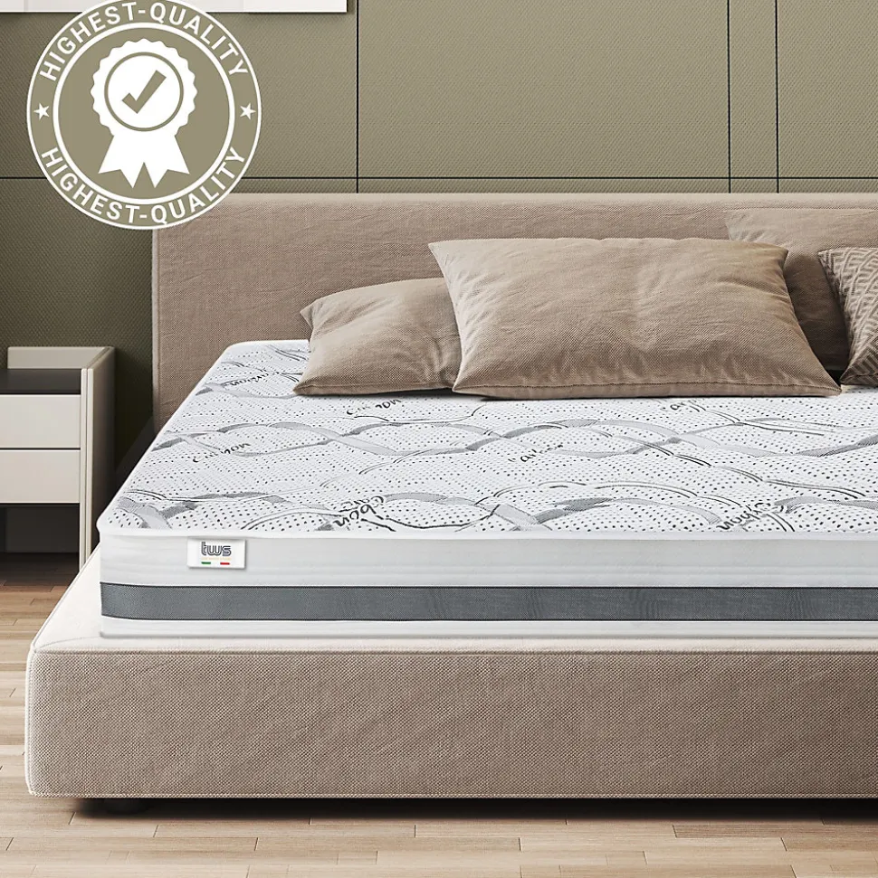 The White Stone Matelas Orthopédique 220x240 cm Fermeté Moyenne
