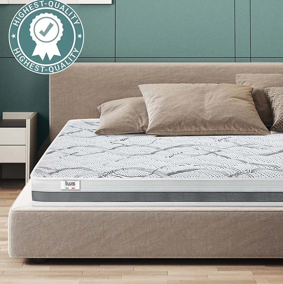 The White Stone Matelas Orthopédique 200x240 cm Fermeté Moyenne