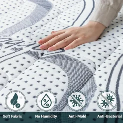 The White Stone Matelas Orthopédique 170x185 cm Fermeté Moyenne