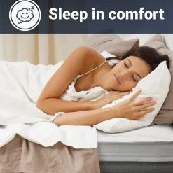 The White Stone Matelas 150x220 cm en Mousse Antibactérien