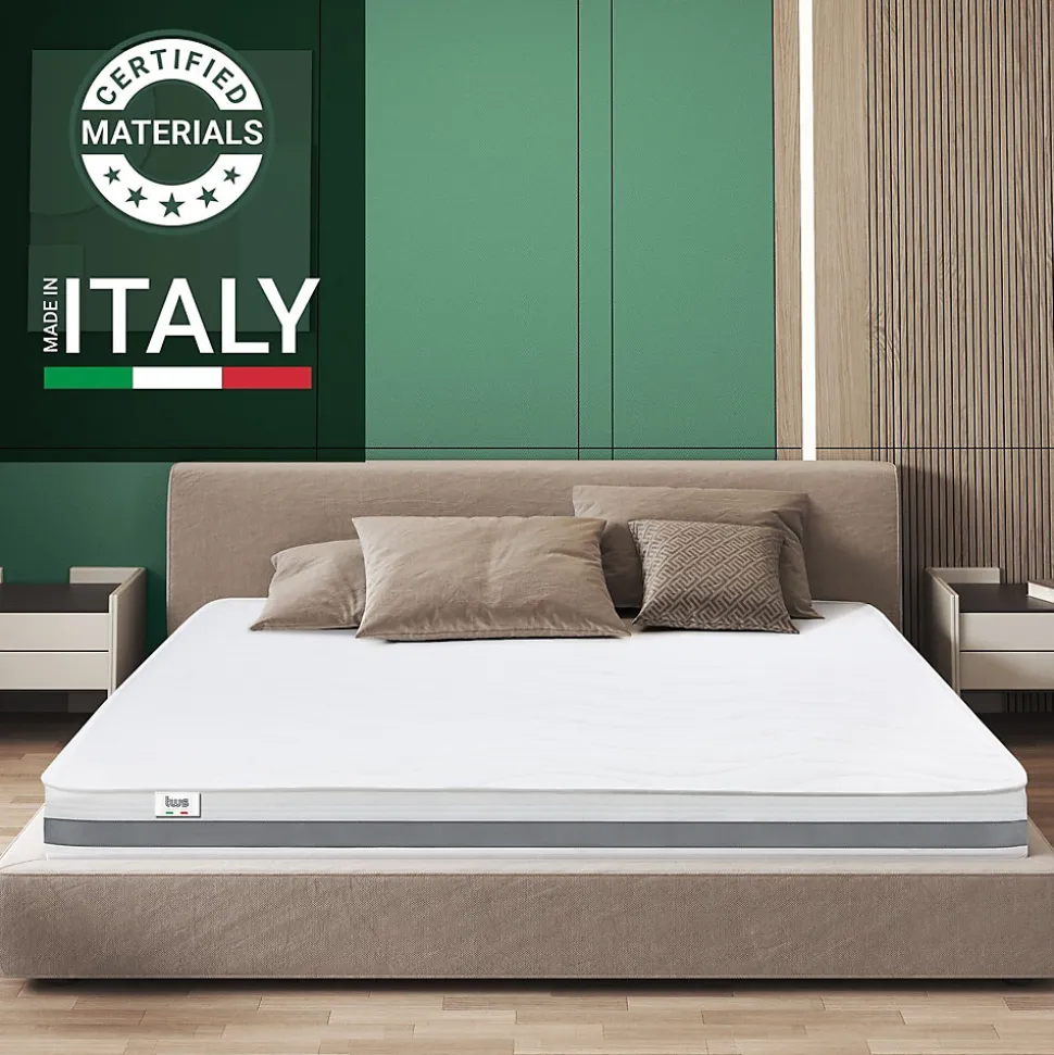 The White Stone Matelas 95x220 cm en Mousse Antibactérien