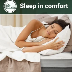 The White Stone Matelas 95x220 cm en Mousse Antibactérien