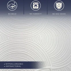 The White Stone Matelas 140x190 Memory Foam et Mousse Haut 22 cm