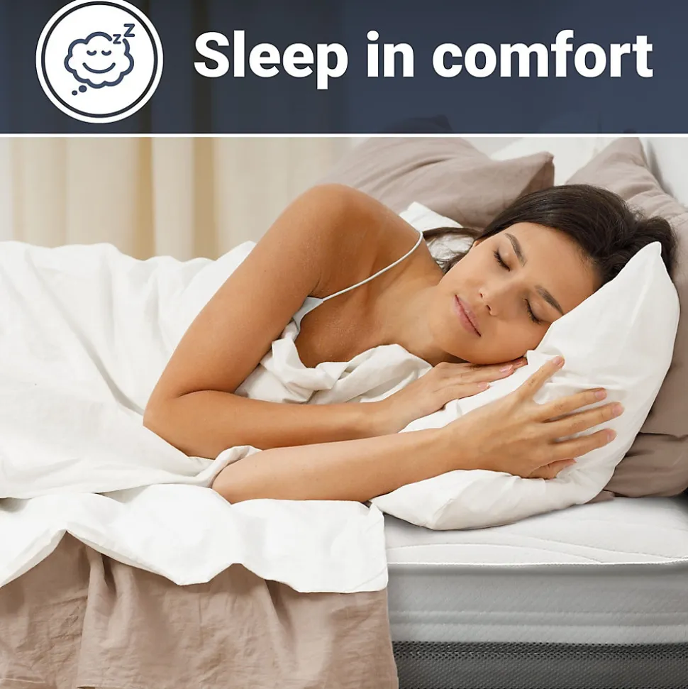 The White Stone Matelas 90x200 cm en Mousse Antibactérien